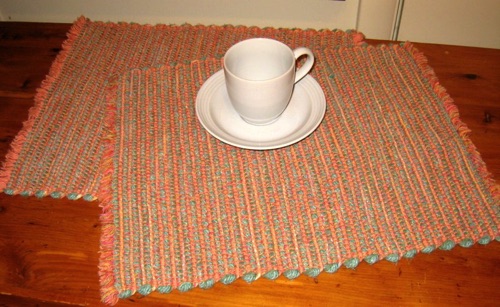 Coral & Pistachio Placemats