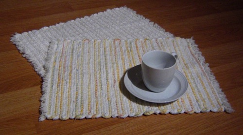 White & Accent Color Placemats